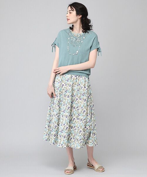 【美品】INGEBORG ワイルドベリーpt.ワンピース セール】 【OUTLET】ワイルドベリーpt.ワンピース （ロング