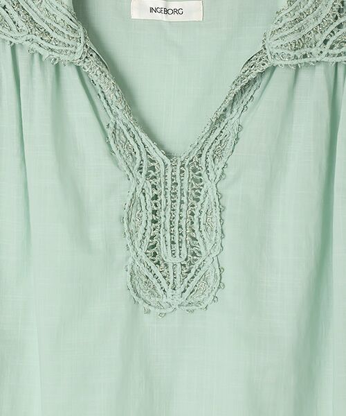 INGEBORG / インゲボルグ シャツ・ブラウス | 【OUTLET】バテンレース風刺繍ブラウス | 詳細6