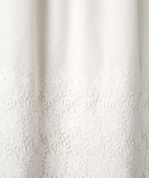 INGEBORG / インゲボルグ ロング・マキシ丈ワンピース | 【OUTLET】フラワーレース切り替ライトデニムワンピース | 詳細5