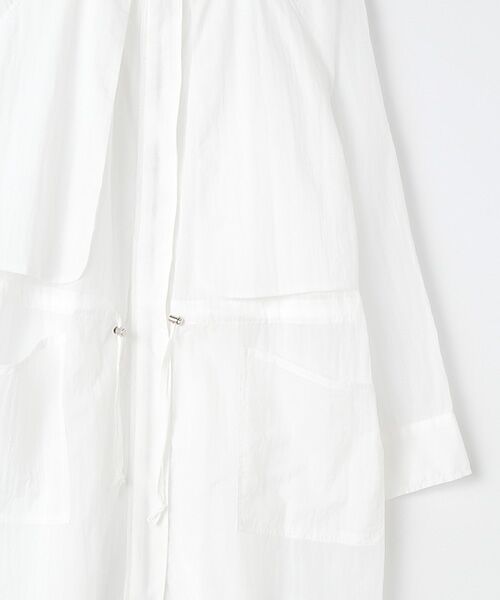 セール】 【OUTLET】シアーフードコートワンピース （ロング