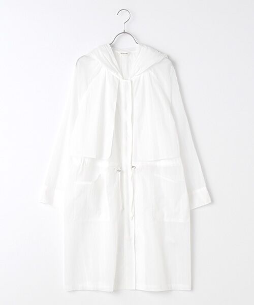 INGEBORG / インゲボルグ ロング・マキシ丈ワンピース | 【OUTLET】シアーフードコートワンピース（オフ）