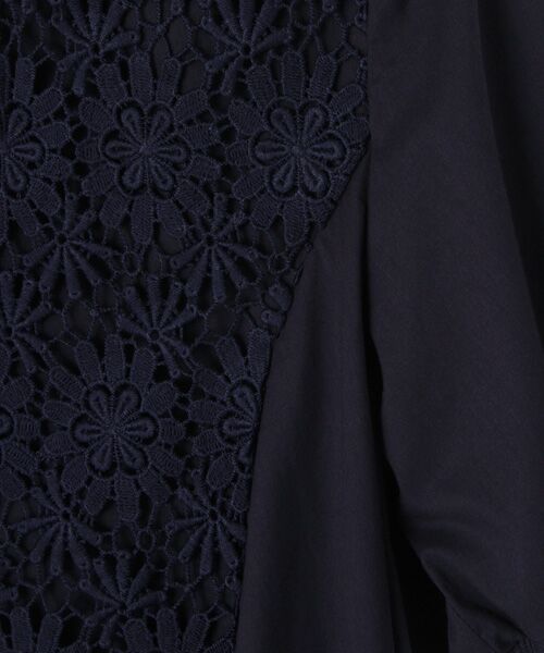 INGEBORG / インゲボルグ シャツ・ブラウス | 【OUTLET】フラワーレース切り替コットンボイルブラウス | 詳細6