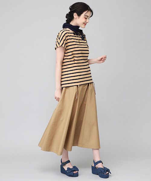 INGEBORG / インゲボルグ カットソー | 【OUTLET】ニットモチーフ付き変形スリーブカットソー | 詳細10