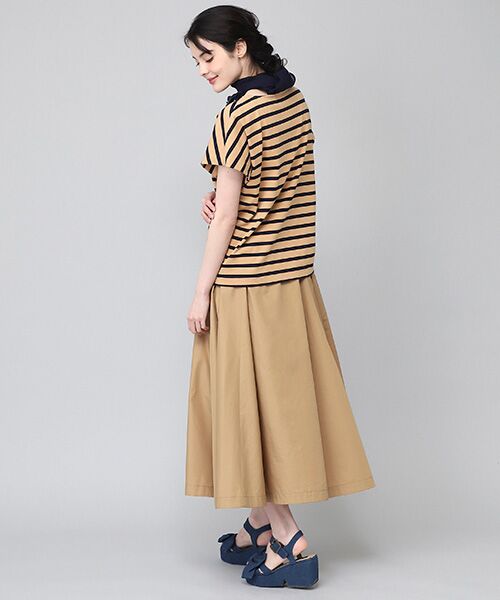 INGEBORG / インゲボルグ カットソー | 【OUTLET】ニットモチーフ付き変形スリーブカットソー | 詳細11