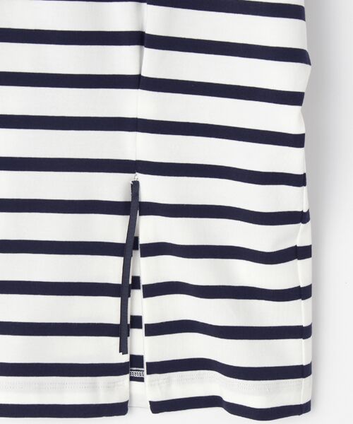 INGEBORG / インゲボルグ カットソー | 【OUTLET】ニットモチーフ付き変形スリーブカットソー | 詳細8