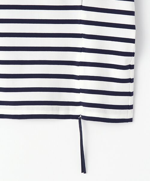 INGEBORG / インゲボルグ カットソー | 【OUTLET】ニットモチーフ付き変形スリーブカットソー | 詳細9