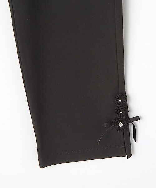 INGEBORG / インゲボルグ レギンス・スパッツ | 【OUTLET】フラワーモチーフ＆リボンアクセントパンツ | 詳細3