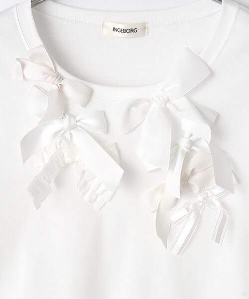 セール】 【OUTLET】リボンモチーフカットソー （カットソー