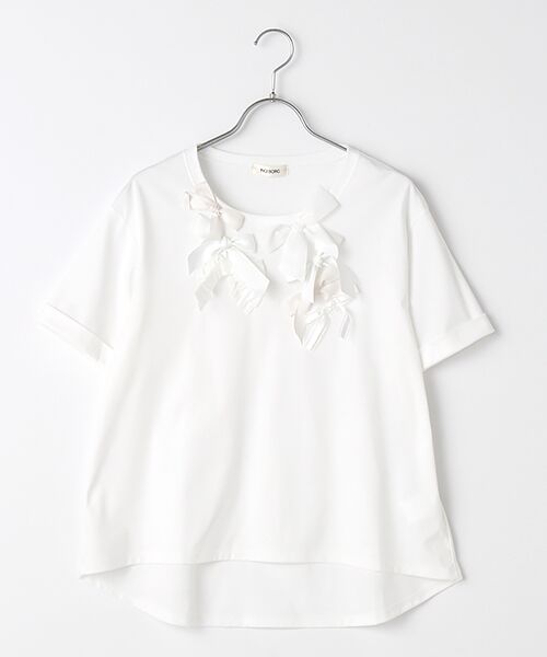 セール】 【OUTLET】リボンモチーフカットソー （カットソー