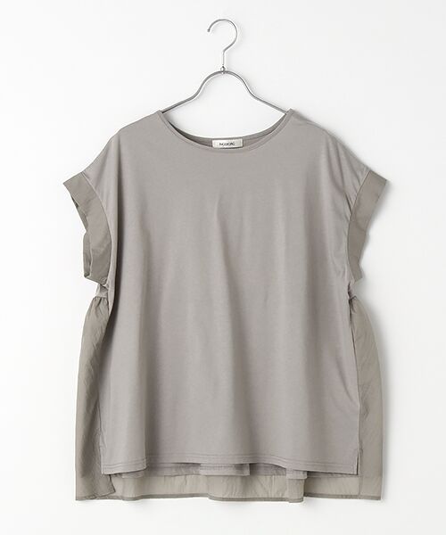 INGEBORG / インゲボルグ カットソー | 【OUTLET】シアーコンビカットソー（グレー）