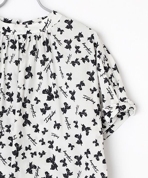 INGEBORG / インゲボルグ シャツ・ブラウス | 【OUTLET】ロゴリボンpt.スタンドカラーブラウス | 詳細3