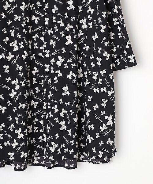 INGEBORG / インゲボルグ シャツ・ブラウス | 【OUTLET】ロゴリボンpt.シャツカラーチュニック | 詳細3