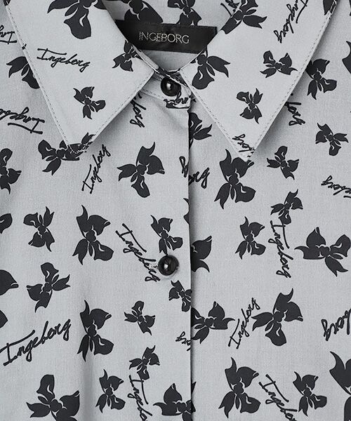 INGEBORG / インゲボルグ シャツ・ブラウス | 【OUTLET】ロゴリボンpt.シャツカラーチュニック | 詳細6