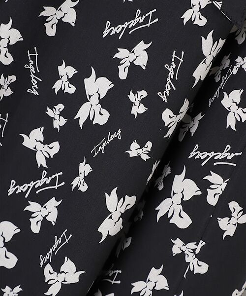 INGEBORG / インゲボルグ ロング・マキシ丈スカート | 【OUTLET】ロゴリボンpt.サッシュベルト付きスカート | 詳細1