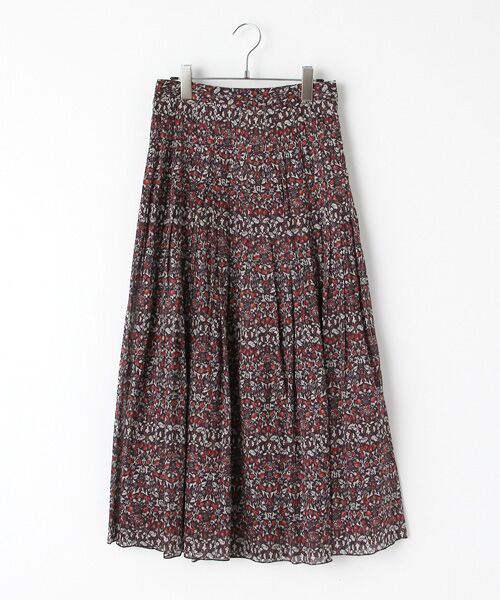 INGEBORG / インゲボルグ ロング・マキシ丈スカート | 【OUTLET】フルールガーデンpt.プリーツスカート（レーズン）