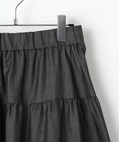 INGEBORG / インゲボルグ ロング・マキシ丈スカート | 【OUTLET】カイハラライトデニムティアードスカート | 詳細2