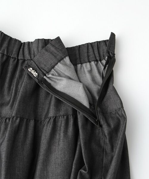 INGEBORG / インゲボルグ ロング・マキシ丈スカート | 【OUTLET】カイハラライトデニムティアードスカート | 詳細4