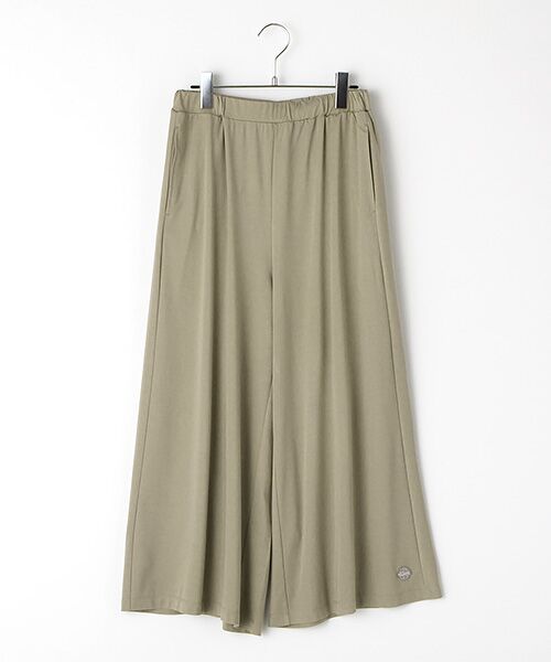 INGEBORG / インゲボルグ その他パンツ | 【OUTLET】ロゴワンポイントセミワイドパンツ（セージグリーン）