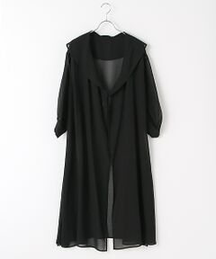 【OUTLET】シフォンショールカラーガウン