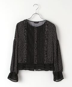 【OUTLET】ランダムドットpt.ブラウス