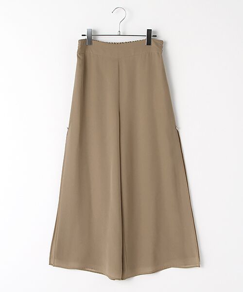 INGEBORG / インゲボルグ その他パンツ | 【OUTLET】シフォンセミワイドパンツ（モカ）