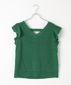 【OUTLET】フリルニットベスト
