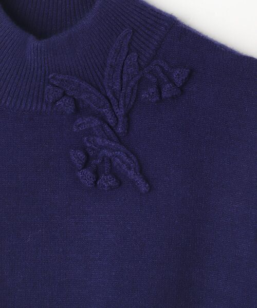 INGEBORG / インゲボルグ ニット・セーター | 【OUTLET】フラワーモチーフ付きハイネックセーター | 詳細8