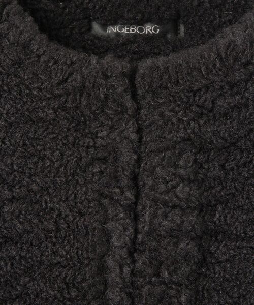 INGEBORG / インゲボルグ カーディガン・ボレロ | 【OUTLET】ボアニットポンチョ | 詳細1