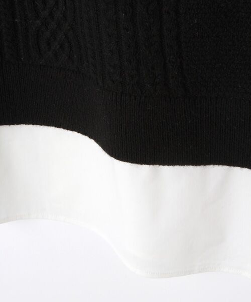 INGEBORG / インゲボルグ ニット・セーター | 【OUTLET】アラン編み風ハイネックニット | 詳細1