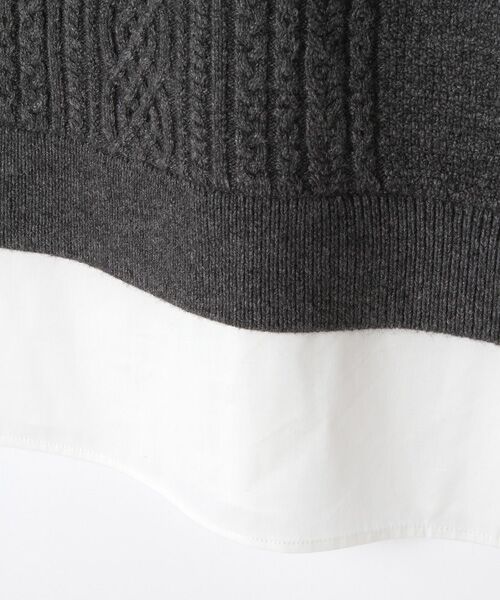 INGEBORG / インゲボルグ ニット・セーター | 【OUTLET】アラン編み風ハイネックニット | 詳細2