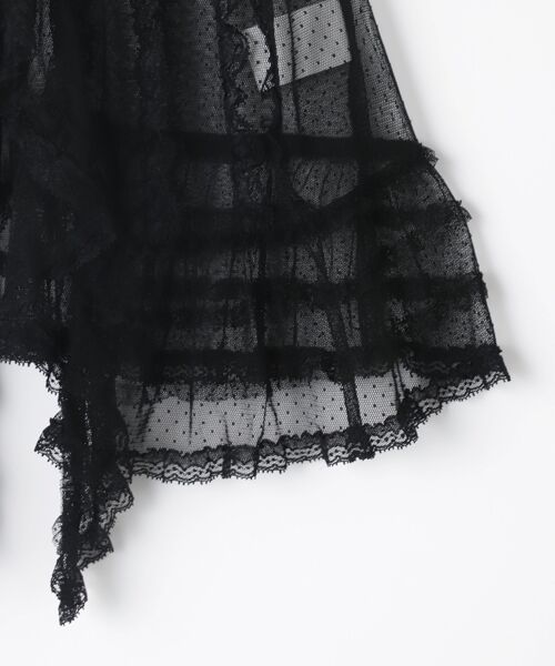 INGEBORG / インゲボルグ ベスト | 【OUTLET】ドットチュールフリルベスト | 詳細3