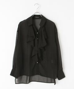 【OUTLET】シフォンフリルブラウス