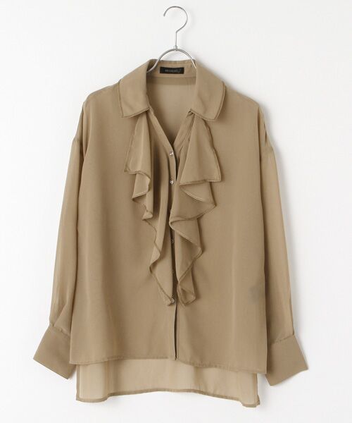 セール】 【OUTLET】シフォンフリルブラウス （シャツ・ブラウス