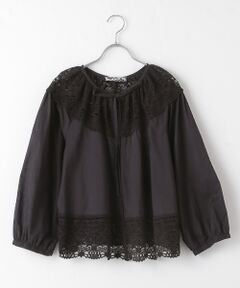 【OUTLET】トーションレース使いブラウス