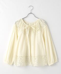 【OUTLET】トーションレース使いブラウス