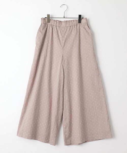 INGEBORG / インゲボルグ その他パンツ | 【OUTLET】サッカードットワイドパンツ（ピンク）