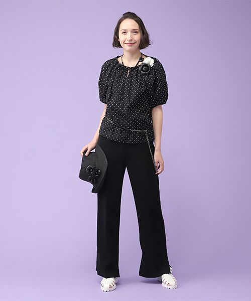 INGEBORG / インゲボルグ その他パンツ | 【OUTLET】ダブルクロスストレートパンツ | 詳細9