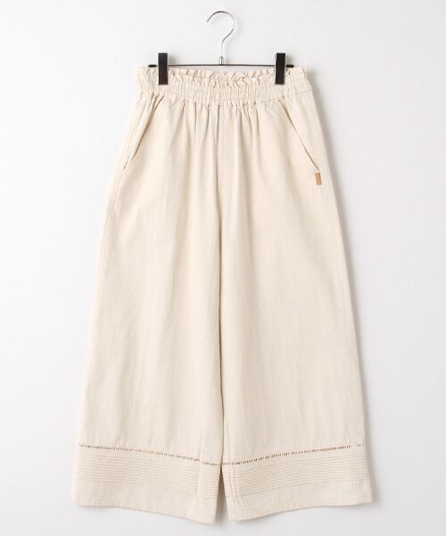 INGEBORG / インゲボルグ デニムパンツ | 【OUTLET】ライトオンスデニムワイドパンツ（アイボリー）