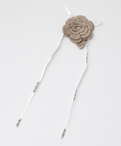 インゲボルグ　今年発売の定価31,900円コサージュ付きカーディガンです❣️ セール】 【OUTLET】コサージュ付きニットカーディガン