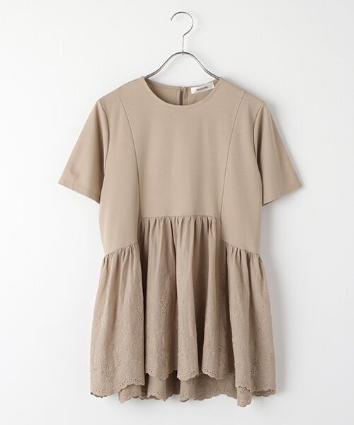 INGEBORG / インゲボルグ カットソー | 【OUTLET】スカラレース使いカットソー（ベージュ）