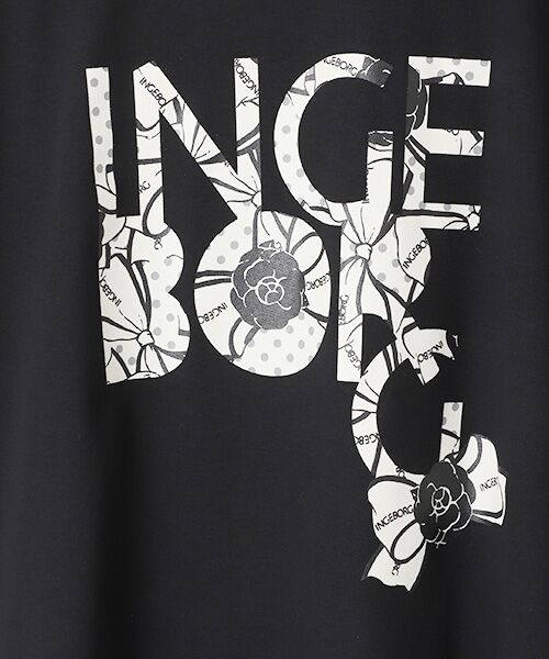 INGEBORG / インゲボルグ Tシャツ | ●カメリアロゴリボンワンポイントpt.カットソー | 詳細1