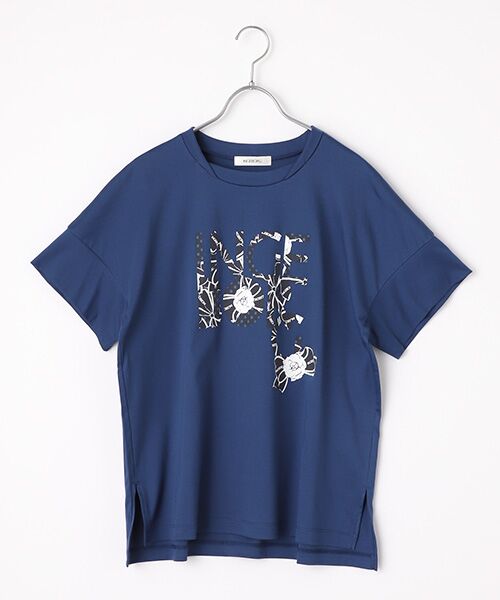 INGEBORG / インゲボルグ Tシャツ | 【OUTLET】カメリアロゴリボンワンポイントpt.カットソー（ブルー）