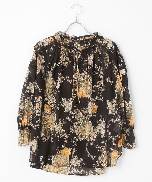 INGEBORG / インゲボルグ シャツ・ブラウス | 【OUTLET】オータムブーケpt.ブラウス（クロ）