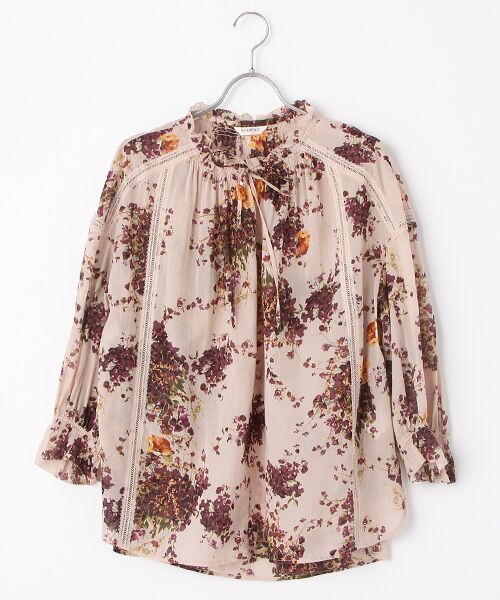 INGEBORG / インゲボルグ シャツ・ブラウス | 【OUTLET】オータムブーケpt.ブラウス（ベージュ）