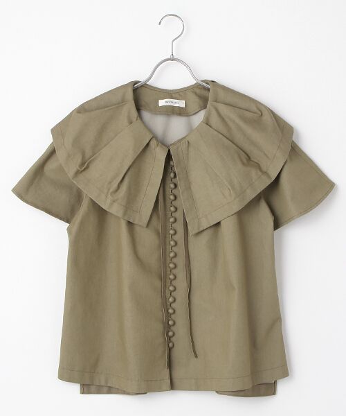 インゲボルグブラウス セール】 【OUTLET】ツイルビッグカラーブラウス （シャツ