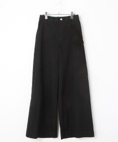 【OUTLET】コード刺繍モチーフ付きワイドパンツ