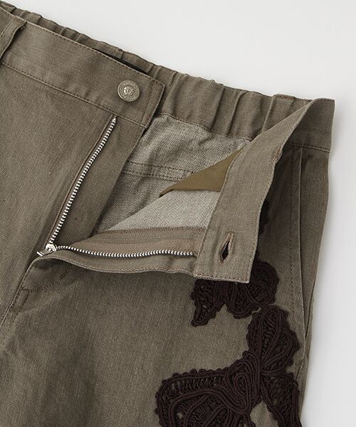 INGEBORG / インゲボルグ その他パンツ | 【OUTLET】コード刺繍モチーフ付きワイドパンツ | 詳細6