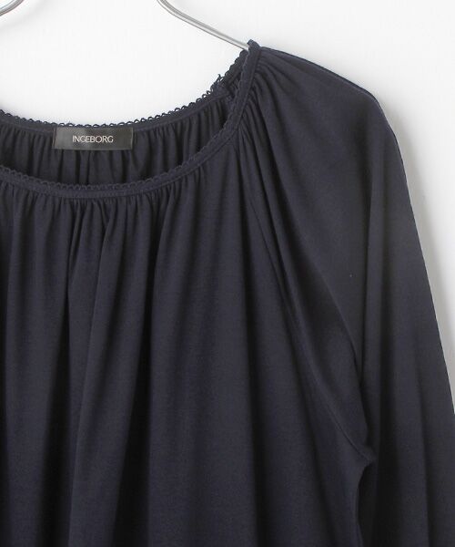 INGEBORG / インゲボルグ ロング・マキシ丈ワンピース | 【OUTLET】カメリアワンポイントpt.カットソーワンピース | 詳細4