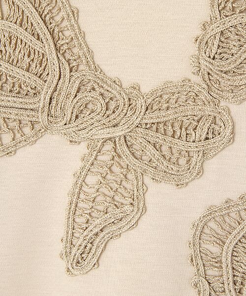INGEBORG / インゲボルグ Tシャツ | 【OUTLET】コード刺繍モチーフ付きカットソー | 詳細6