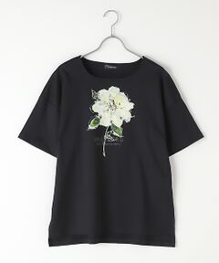 ●【INGEBORG40th限定】INGEBORG×中川 清美　くちなしプリントTシャツ